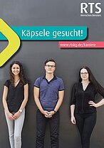 Flyer Ausbildungsmöglichkeiten bei der RTS