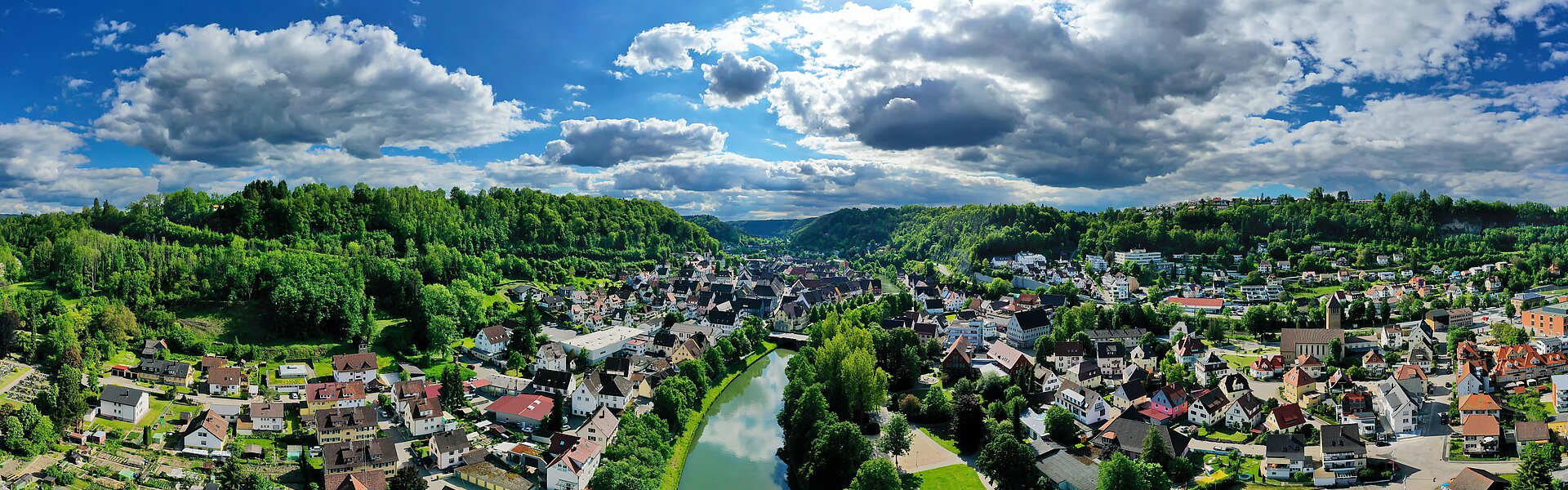 Sulz am Neckar aus der Vogelperspektive